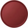 Servírovacia tácka Camtread okrúhla, protišmyková, Cambro, burgundová, ⌀405x(H)21mm Servírovacia tácka Camtread okrúhla, protišmyková, Cambro, burgundová, ⌀405x(H)21mm