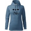 Cyklista za každého počasia - Mikina dámská Cape s kapucí - L ( Denim ) Cyklista za každého počasia - Mikina dámská Cape s kapucí - L ( Denim )