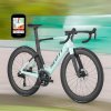 SCOTT FOIL RC 20 Gelato Blue Carbon Black + Garmin Edge 850 SCOTT FOIL RC 20 Gelato Blue Carbon Black + Garmin Edge 850