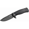 LionSteel SR22A BB Aluminium Black vreckový nôž 8 cm, celočierna, hliník, rozbíjač skla LionSteel SR22A BB Aluminium Black vreckový nôž 8 cm, celočierna, hliník, rozbíjač skla