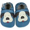 Capiki kožené capáčky PSÍK na modrej