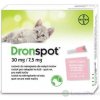Dronspot 30 mg/7,5 mg spot-on (2 pipety) pre malé mačky (≥0,5 - 2,5 kg) 2x0,35 ml Dronspot 30 mg/7,5 mg spot-on (2 pipety) pre malé mačky (≥0,5 - 2,5 kg) 2x0,35 ml