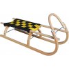 Drevené sane SULOV 67, 95cm, čierno-žlté Drevené sane SULOV 67, 95cm, čierno-žlté