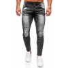 Čierne pánske rifle slim fit Bolf MP0024N Čierne pánske rifle slim fit Bolf MP0024N
