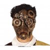 Steampunk plastová bronzová maska Deluxe Steampunk plastová bronzová maska Deluxe