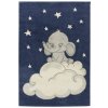 Najkoberce EMILY KIDS 2342A Slon modrý 120x170 cm Najkoberce EMILY KIDS 2342A Slon modrý 120x170 cm
