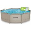 Bazén VIRTUFIT Round Swimmingpool 366 x 100 cm béžový Bazén VIRTUFIT Round Swimmingpool 366 x 100 cm béžový