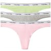 CALVIN KLEIN - tangá 3PACK Icon logo stretch cotton pink & high green color combo - limitovaná edícia-S CALVIN KLEIN - tangá 3PACK Icon logo stretch cotton pink & high green color combo - limitovaná edícia-S