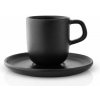 Eva Solo Hrnček s podšálkou Nordic Kitchen Espresso Cup with Saucer, black Eva Solo Hrnček s podšálkou Nordic Kitchen Espresso Cup with Saucer, black