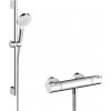 Hansgrohe Crometta, Vario sprchová súprava na stenu s termostatom Ecostat 1001 CL a sprchovou tyčou 65 cm, biela/chrómová, HAN-27812400 Hansgrohe Crometta, Vario sprchová súprava na stenu s termostatom Ecostat 1001 CL a sprchovou tyčou 65 cm, biela/chrómová, HAN-27812400