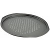 Oceľový plech na pizzu, čierny, dierovaný, 33cm Oceľový plech na pizzu, čierny, dierovaný, 33cm