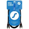 SSQ RCARCA3 - kábel, 2x RCA - 2x RCA - 3 m, čierny SSQ RCARCA3 - kábel, 2x RCA - 2x RCA - 3 m, čierny