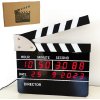 Digitálne stolné hodiny – Filmová klapka Digitálne stolné hodiny – Filmová klapka