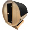 Fínska sauna sudová, 205 × 160 × 215 cm, drevo zo severského smreka, vhodná pre 4 osoby Fínska sauna sudová, 205 × 160 × 215 cm, drevo zo severského smreka, vhodná pre 4 osoby