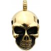 Prívesok zlatá lebka z chirurgickej ocele S757080 Prívesok zlatá lebka z chirurgickej ocele S757080