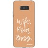 Picasee silikonový průhledný obal pro Samsung Galaxy S8 G950F - Boss Mama Picasee silikonový průhledný obal pro Samsung Galaxy S8 G950F - Boss Mama