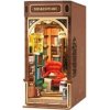 Robotime Stavebnica - zarážka na knihy Bookstore drevená