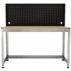 Majster Regál Pracovný stôl s panelom na náradie 150x150x60 cm, Béžová Majster Regál Pracovný stôl s panelom na náradie 150x150x60 cm, Béžová