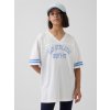 GAP Detské oversize tričko s logom Gap Athletic Biela XXL GAP Detské oversize tričko s logom Gap Athletic Biela XXL