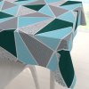 Biante Bavlnený štvorcový obrus Sandra SA-334 Modro-zelené trojuholníky 70x70 cm Biante Bavlnený štvorcový obrus Sandra SA-334 Modro-zelené trojuholníky 70x70 cm