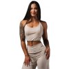 Nebbia Deni x NEBBIA Sportovní tank top 309 béžová - S Nebbia Deni x NEBBIA Sportovní tank top 309 béžová - S