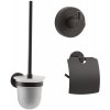 EBS Urban Round Sada príslušenstva na WC, okrúhla - čierna matná 1 set EBS Urban Round Sada príslušenstva na WC, okrúhla - čierna matná 1 set