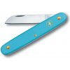 Victorinox 3.9050.25B1 záhradnícky nôž, 100 mm nylonová rukoväť, 55 mm rovná čepeľ, Blister, svetlomodrý