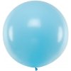 PartyDeco Guľatý latexový Jumbo balón 1m - pastelovo modrý PartyDeco Guľatý latexový Jumbo balón 1m - pastelovo modrý