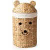 Detský kôš na hračky z vodného hyacintu v prírodnej farbe ø 30x56 cm Bear – Compactor Detský kôš na hračky z vodného hyacintu v prírodnej farbe ø 30x56 cm Bear – Compactor