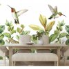 Samolepiaca tapeta kolibríky a listy Samolepiaca tapeta kolibríky a listy