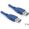 Delock USB kábel USB 3.2 Gen1 USB-A zástrčka, USB-A zástrčka 2.00 m modrá pozlátené kontakty 82535; 82535 Delock USB kábel USB 3.2 Gen1 USB-A zástrčka, USB-A zástrčka 2.00 m modrá pozlátené kontakty 82535; 82535