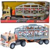 CITY SERVICE CAR - 1:16 Ťahač s návesom s klietkou a dinosaurom CITY SERVICE CAR - 1:16 Ťahač s návesom s klietkou a dinosaurom