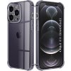 Techsuit - Shockproof Clear Silicone obal pre iPhone 12 Pro – dymovo čierny