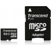 Karta TRANSCEND MicroSDHC 4GB Class 4 + adaptér TS4GUSDHC4 Karta TRANSCEND MicroSDHC 4GB Class 4 + adaptér TS4GUSDHC4