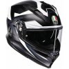 AGV prilba K-7 Glimpse matt black/white - XL AGV prilba K-7 Glimpse matt black/white - XL