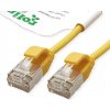 U/FTP Patchkábel LSOH TPE 1m cat.6a, žltý, slim, Cu, Flex Cable, Roline Green, Eco obal U/FTP Patchkábel LSOH TPE 1m cat.6a, žltý, slim, Cu, Flex Cable, Roline Green, Eco obal