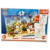 Trefl 2 in 1 puzzle a omaľovánky Paw patrol 93360 Trefl 2 in 1 puzzle a omaľovánky Paw patrol 93360