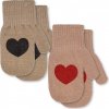 Vlnené rukavice palčiaky Christmas Hearts 2-pack Konges Sløjd 6-12 M Vlnené rukavice palčiaky Christmas Hearts 2-pack Konges Sløjd 6-12 M