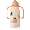 Liewood Termofľaša Kimmie Cats and Dogs Sandy 250 ml