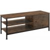 tectake 404640 televízny stolík durban 110x40x45,5cm - industriálne drevo tmavé, rustikálne tectake 404640 televízny stolík durban 110x40x45,5cm - industriálne drevo tmavé, rustikálne