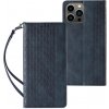 MG Magnet Strap knižkové kožené puzdro na iPhone 13 Pro, modré MG Magnet Strap knižkové kožené puzdro na iPhone 13 Pro, modré