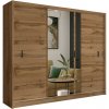 | Šatní skriňa so zrkadlom SABRINA 250x215 cm dub woltan | MT0046 | Šatní skriňa so zrkadlom SABRINA 250x215 cm dub woltan | MT0046