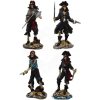 MystiCalls Prokletá pirátská posádka, set 4 sošek kostlivců MystiCalls Prokletá pirátská posádka, set 4 sošek kostlivců
