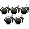 Pogumované koliesko, priemer 50 mm, čap 11 mm – čierno-biele Pogumované koliesko, priemer 50 mm, čap 11 mm – čierno-biele