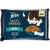 FELIX Tasty shreds cat Multipack losos&tuniak v šťave kapsičky pre mačky 4x80g FELIX Tasty shreds cat Multipack losos&tuniak v šťave kapsičky pre mačky 4x80g