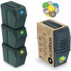 Prosperplast Sada 3 odpadkových košů SORTIBOX I šedý kámen 3 x 20 l Prosperplast Sada 3 odpadkových košů SORTIBOX I šedý kámen 3 x 20 l