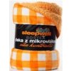 Deka OVEČKA® - Mikroflanel tisk 150x200 cm - KOCKA ORANŽOVÁ Deka OVEČKA® - Mikroflanel tisk 150x200 cm - KOCKA ORANŽOVÁ