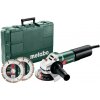 Metabo WEQ 1400-125 Set uhlová brúska 125mm 600347510 Metabo WEQ 1400-125 Set uhlová brúska 125mm 600347510