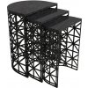 Odkladací stolík Stil Black Marble, 3 ks Odkladací stolík Stil Black Marble, 3 ks