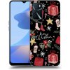 Picasee silikónový čierny obal pre OPPO A16 - Christmas Picasee silikónový čierny obal pre OPPO A16 - Christmas